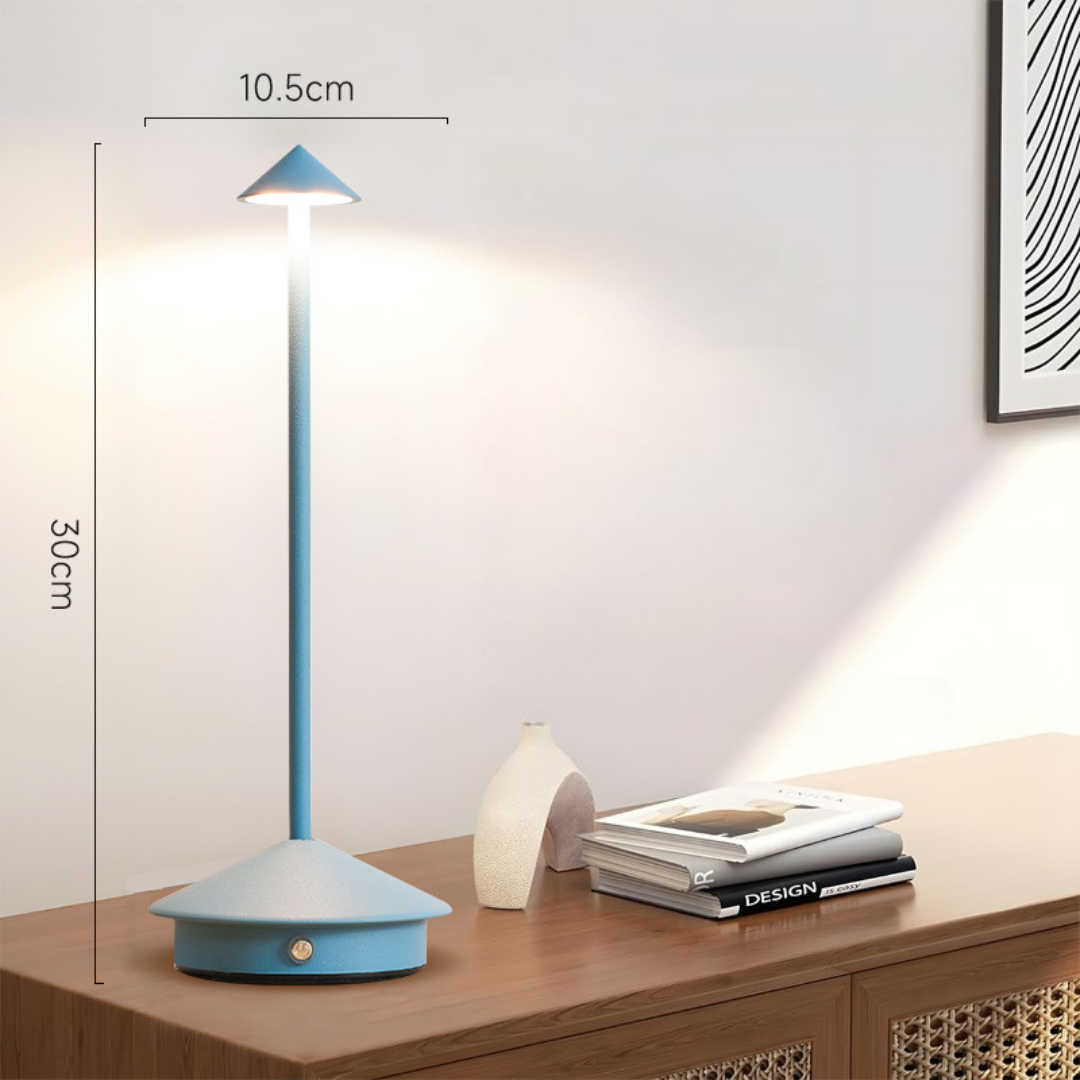 Lámpara de Mesa | Inalámbrica | Regulador Táctil y Carga USB