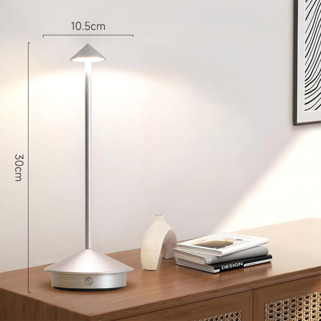Lámpara de Mesa | Inalámbrica | Regulador Táctil y Carga USB