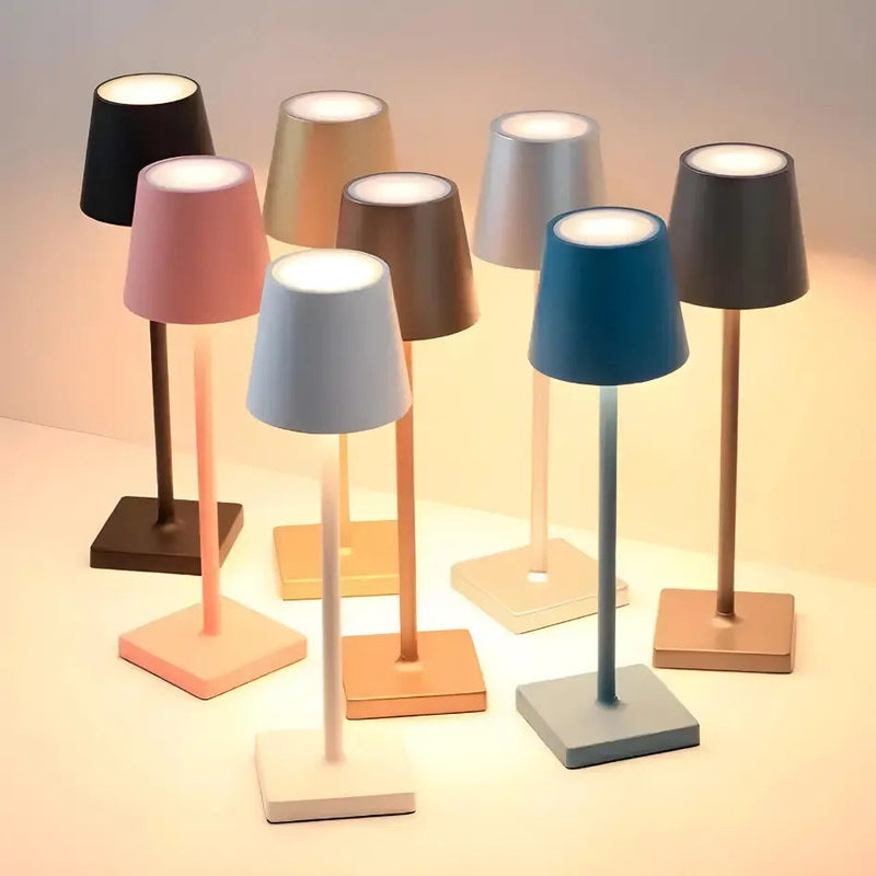 Lámpara de mesa inalámbrica y recargable - Elegante LED para interior y exterior