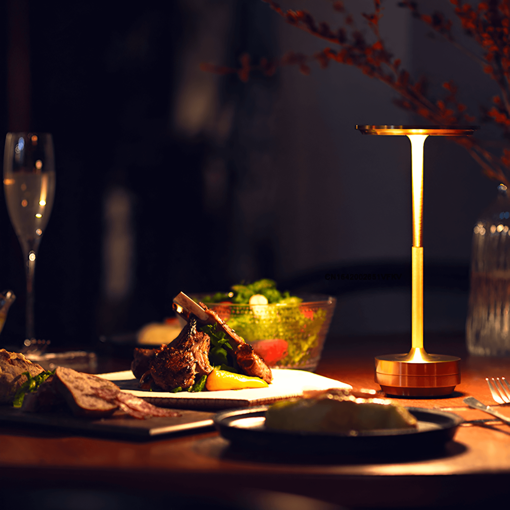 Lámpara de mesa LED inalámbrica y recargable
