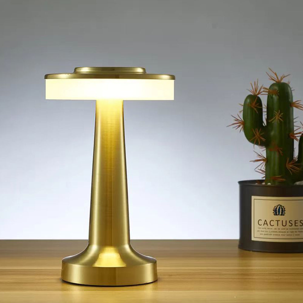 Lámpara de mesa LED táctil recargable con USB