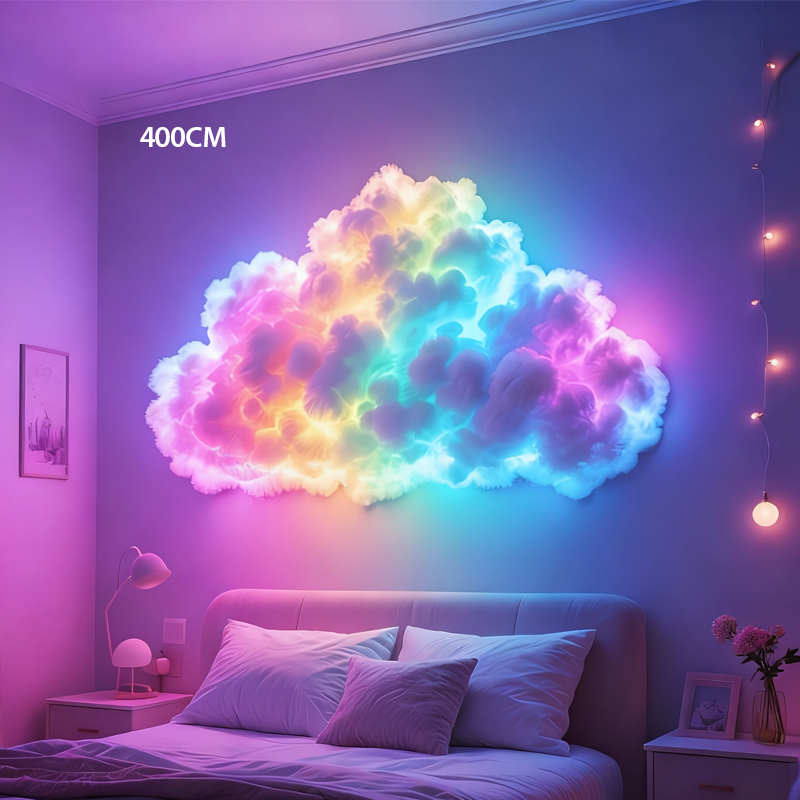 Lámpara de mesa luminosa con forma de nube