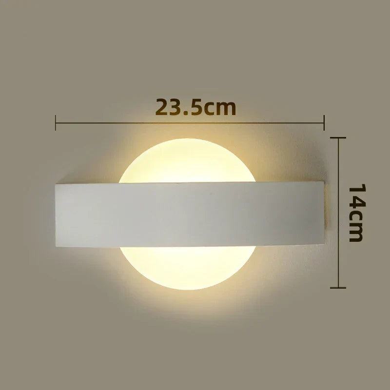Lámpara de pared acrílica | Diseño minimalista para iluminación ambiental