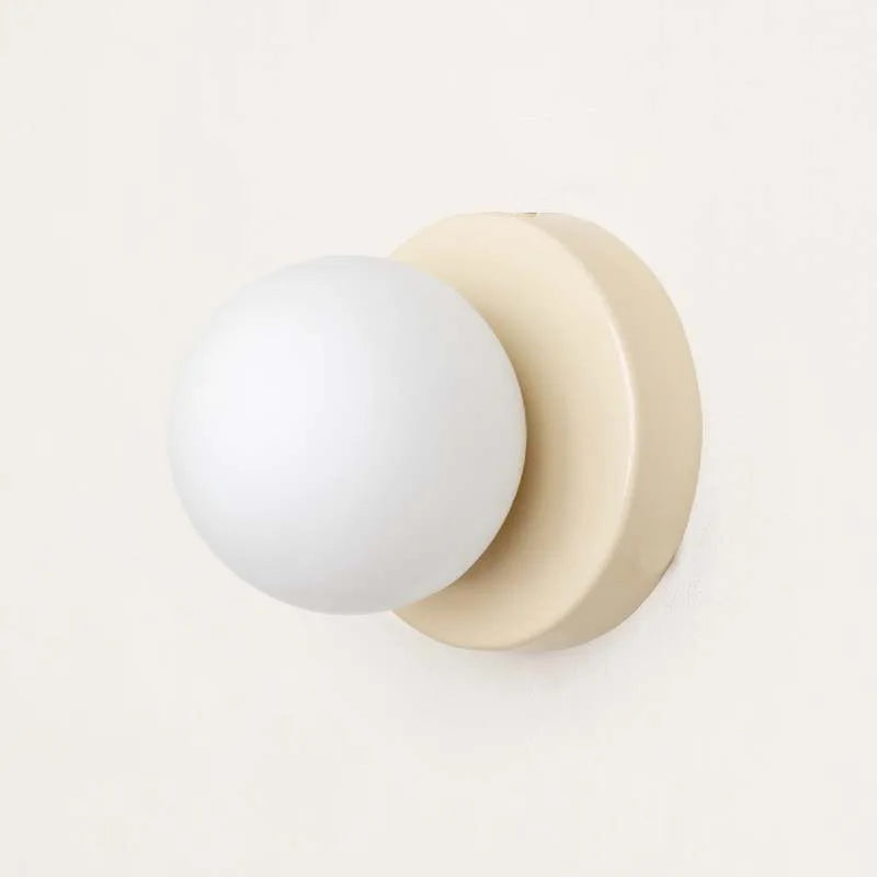 Lámpara de Pared LED Macaron | Aplique Moderno de Cristal de Color