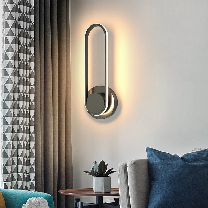 Lámpara de Pared LED Moderna | Aplique Giratorio de Aluminio a 330°
