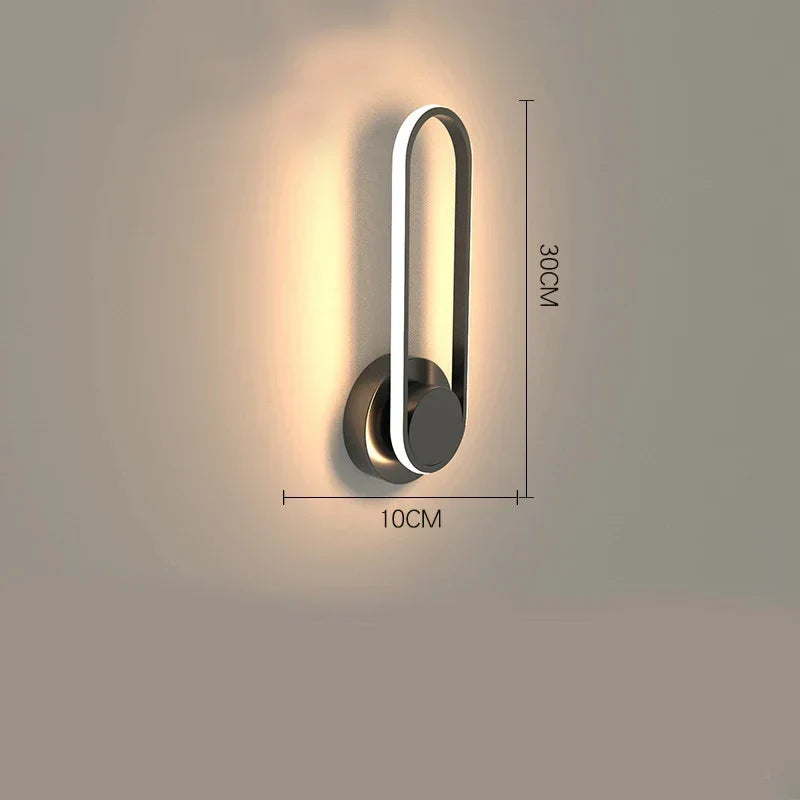 Lámpara de Pared LED Moderna | Aplique Giratorio de Aluminio a 330°