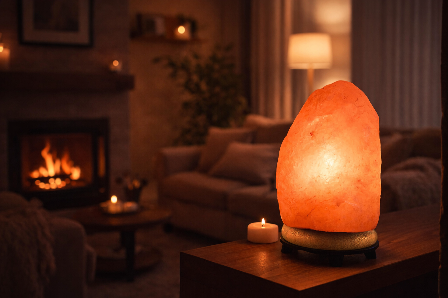 Lámpara de sal del Himalaya – Luz y ambiente natural y relajante (2 tamaños)