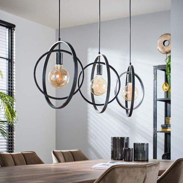 Lámpara de techo colgante regulable Star – Iluminación LED industrial para decoración moderna