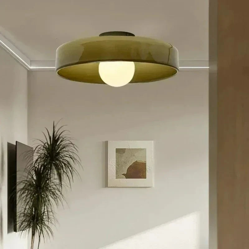 Lámpara de Techo de Cristal de Diseño Escandinavo – Iluminación Ambiental para Cualquier Espacio