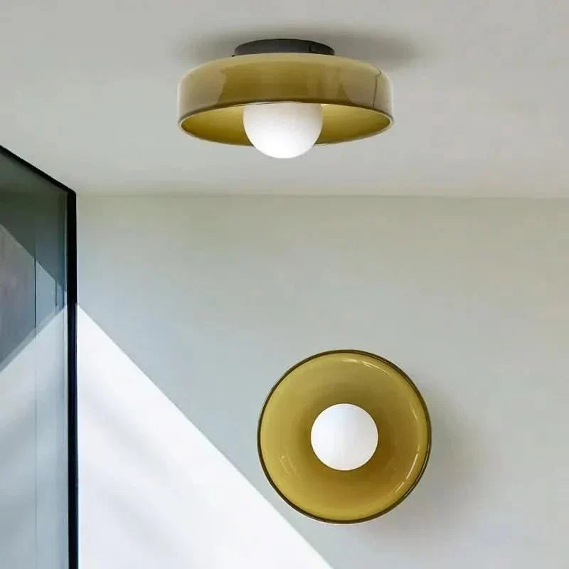 Lámpara de Techo de Cristal de Diseño Escandinavo – Iluminación Ambiental para Cualquier Espacio