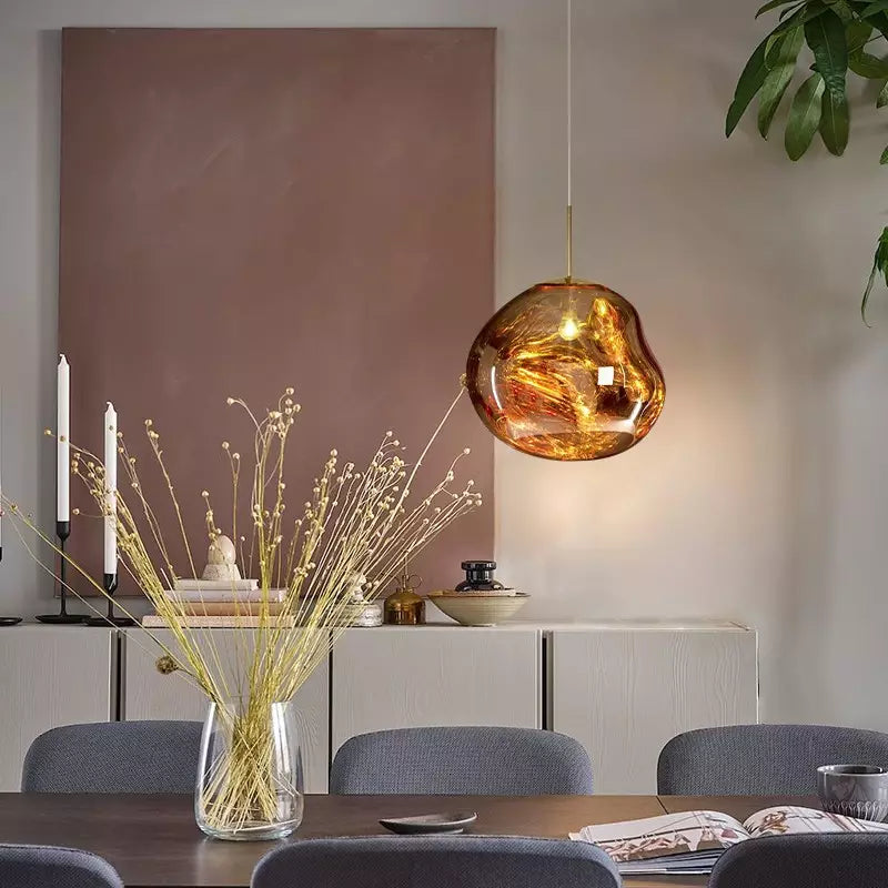 Lámpara de techo de diseño Melt: objeto luminoso elegante y de ambiente