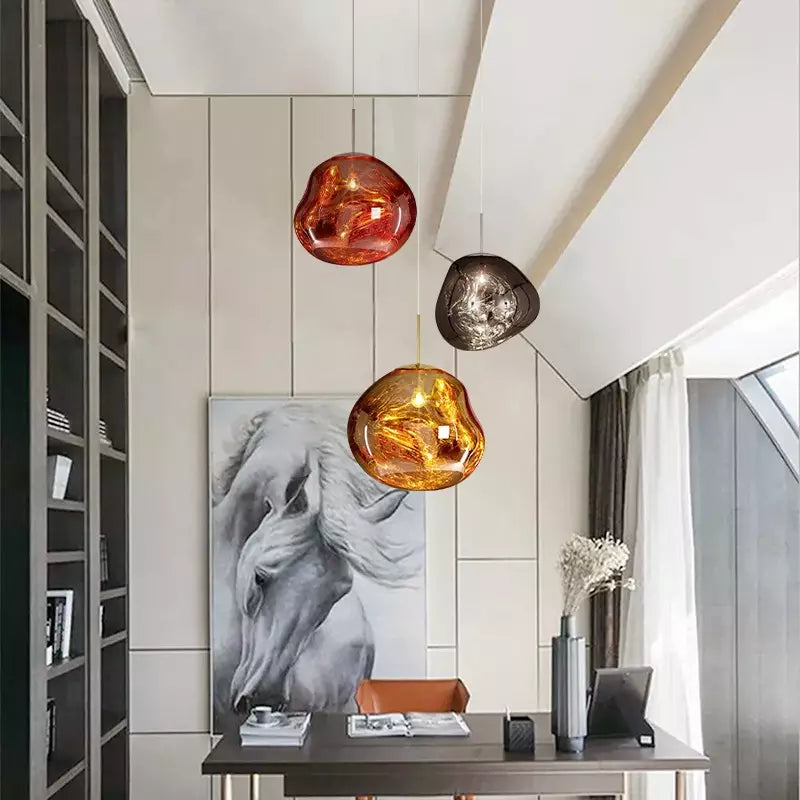 Lámpara de techo de diseño Melt: objeto luminoso elegante y de ambiente