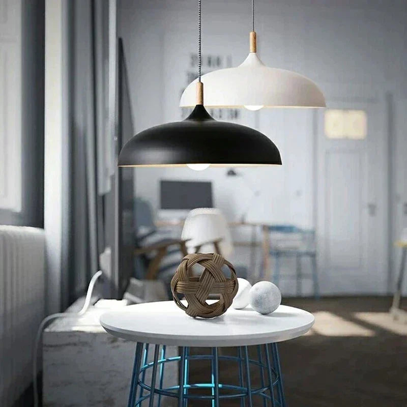 Lámpara de techo LED Loft de madera de roble – Diseño escandinavo