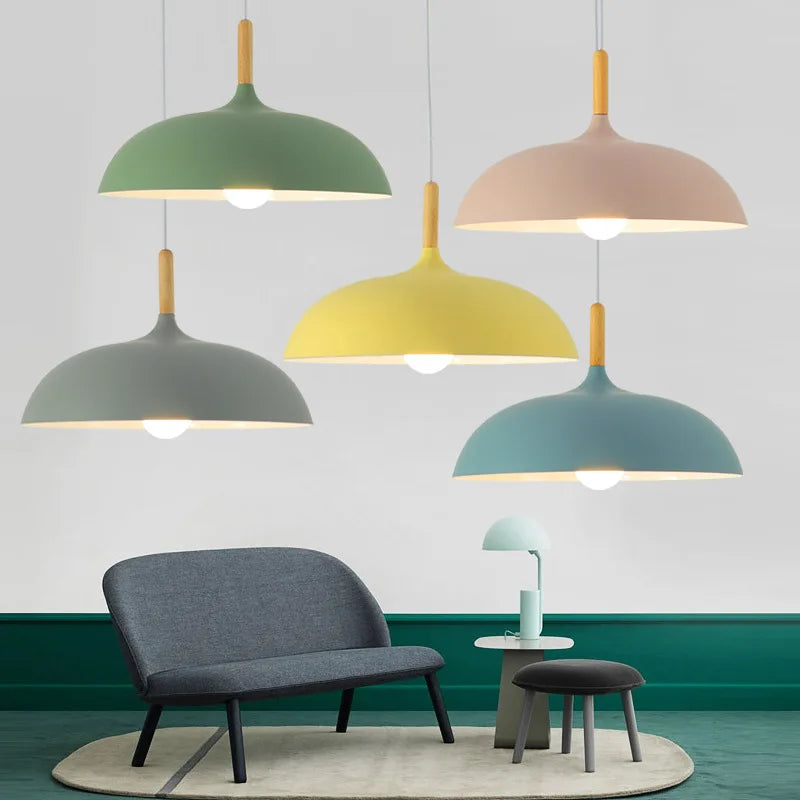 Lámpara de techo LED Loft de madera de roble – Diseño escandinavo
