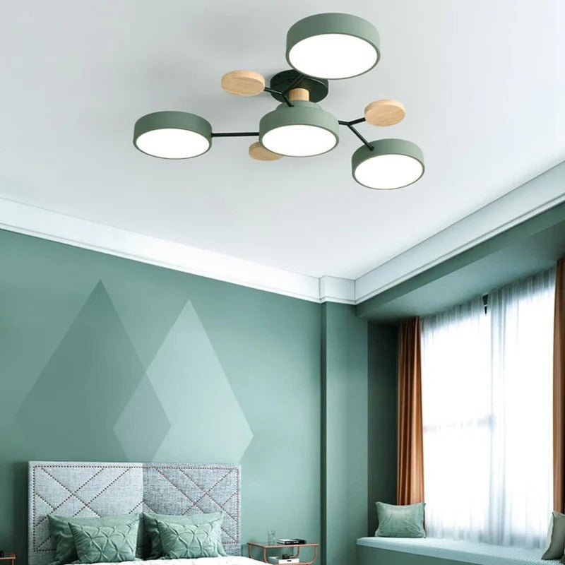 Lámpara de Techo LED Moderna Semiempotrada Halo para Espacios Elegantes