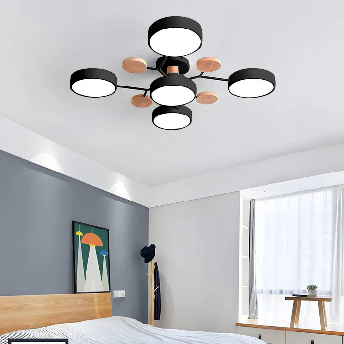 Lámpara de Techo LED Moderna Semiempotrada Halo para Espacios Elegantes