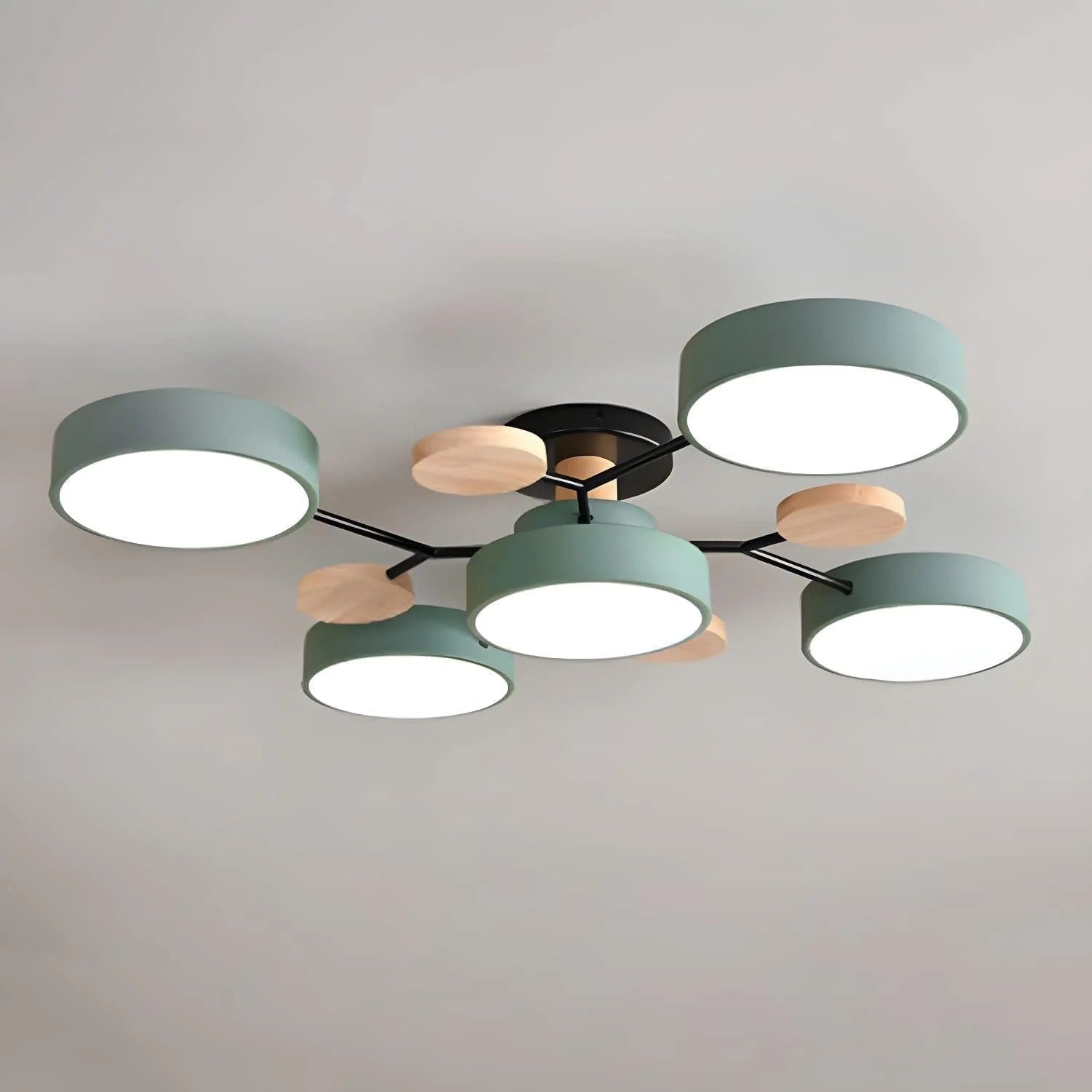 Lámpara de Techo LED Moderna Semiempotrada Halo para Espacios Elegantes