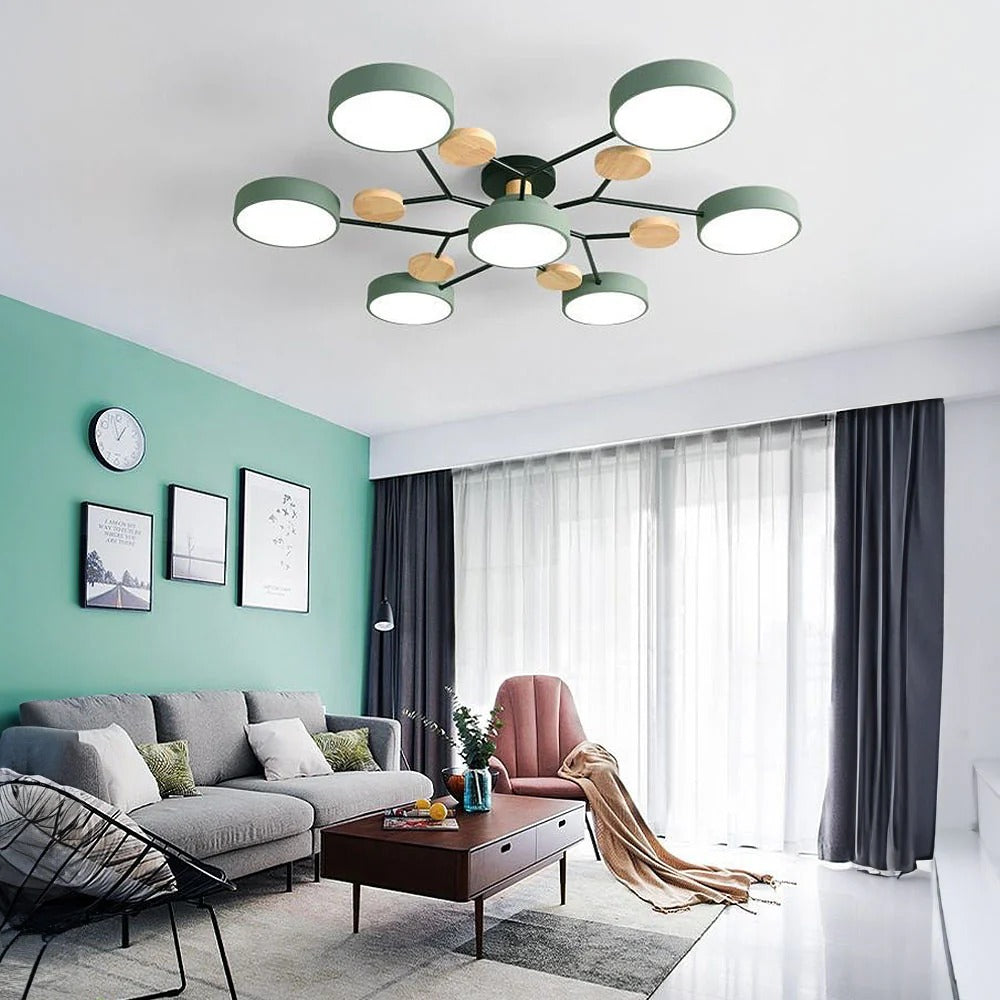Lámpara de Techo LED Moderna Semiempotrada Halo para Espacios Elegantes