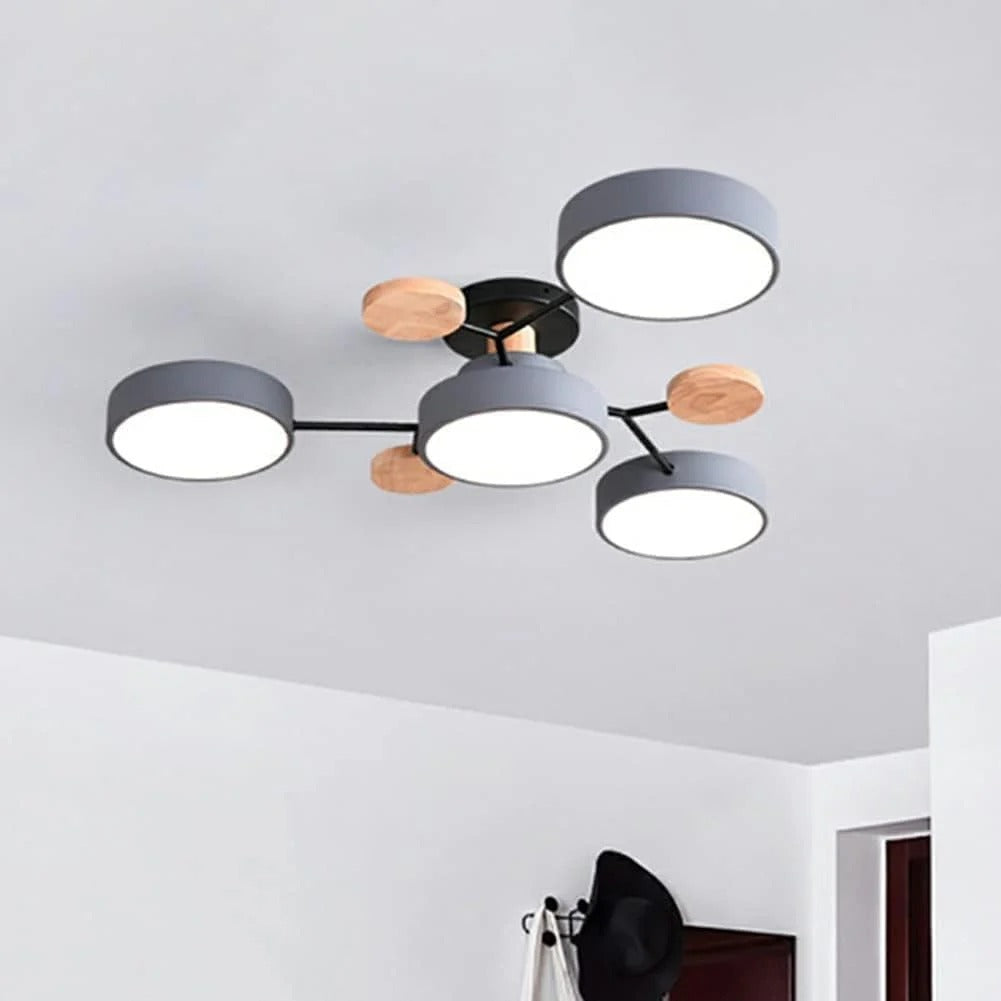 Lámpara de Techo LED Moderna Semiempotrada Halo para Espacios Elegantes