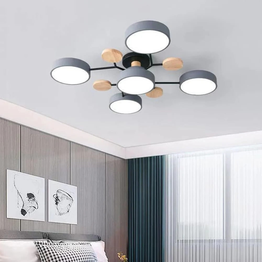 Lámpara de Techo LED Moderna Semiempotrada Halo para Espacios Elegantes