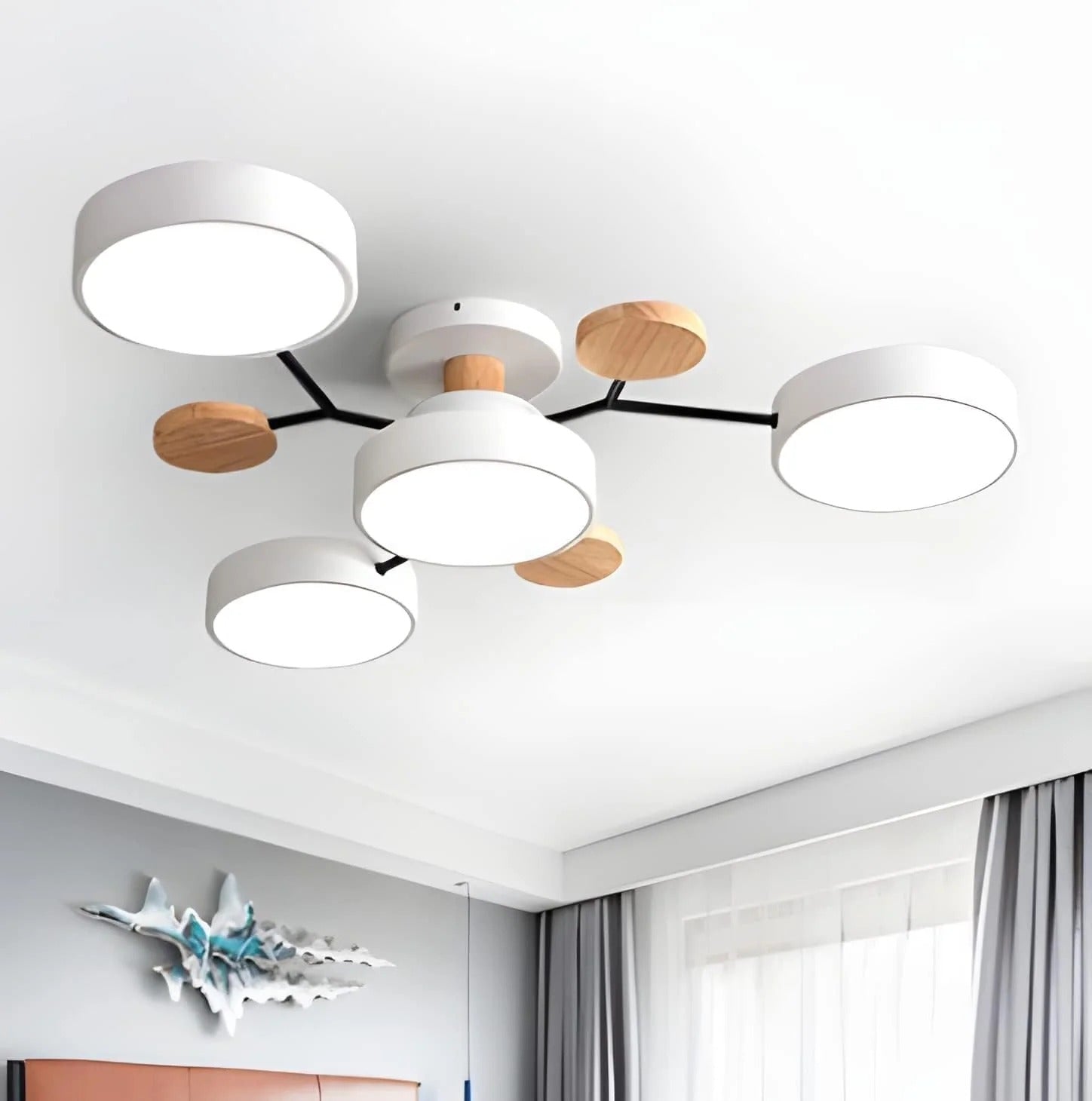 Lámpara de Techo LED Moderna Semiempotrada Halo para Espacios Elegantes