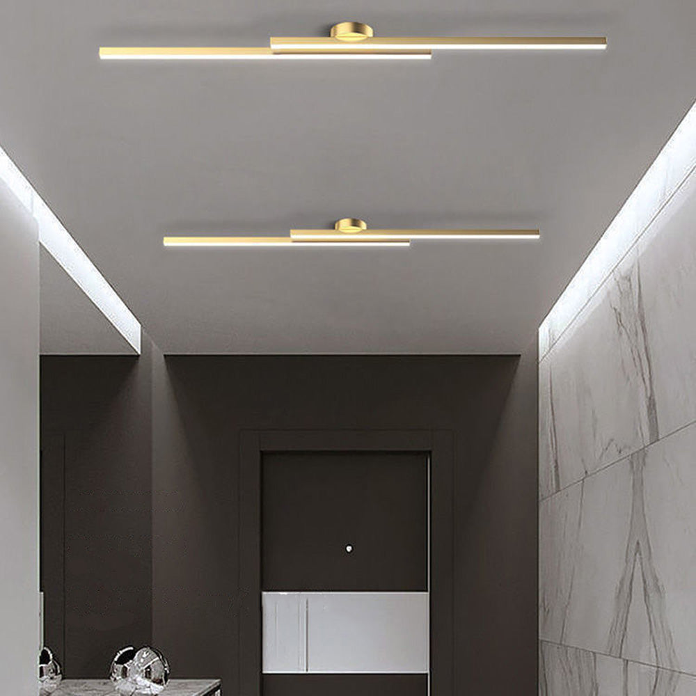 Lámpara de techo LED semiempotrada moderna de aluminio