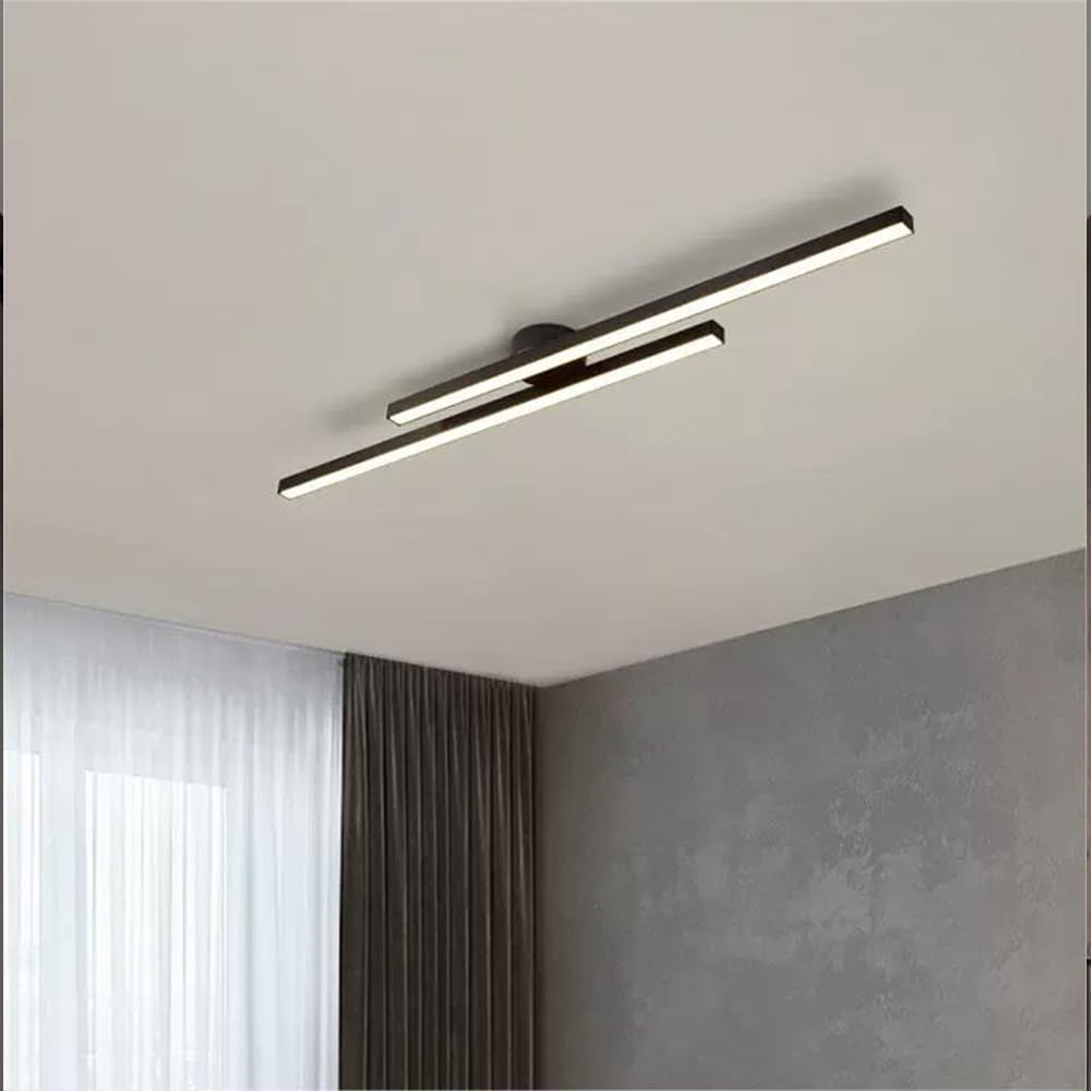 Lámpara de techo LED semiempotrada moderna de aluminio