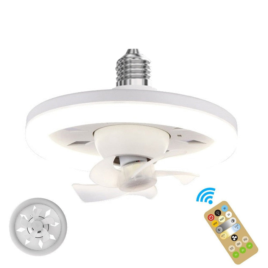 Lámpara de techo regulable con ventilador