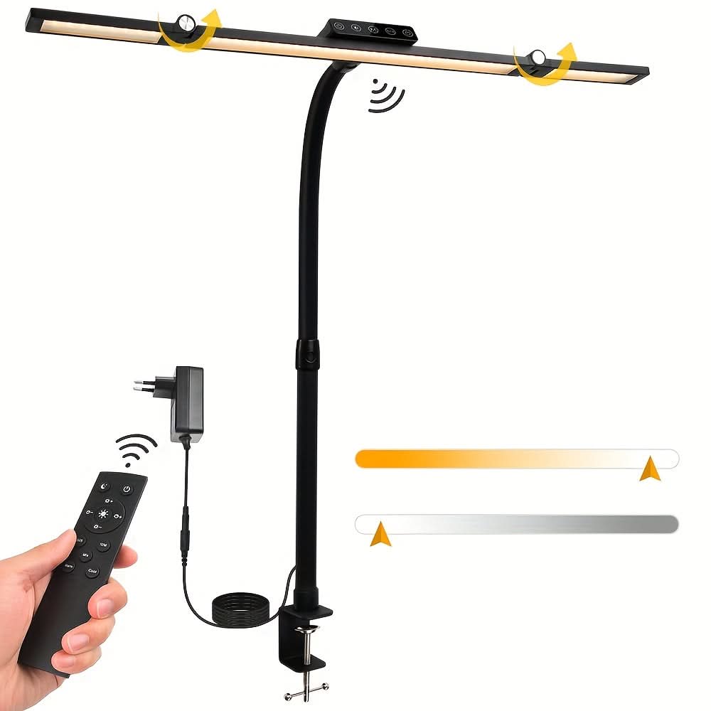 Lámpara de trabajo LED de 18 W con cuello flexible ajustable para iluminación de amplias zonas
