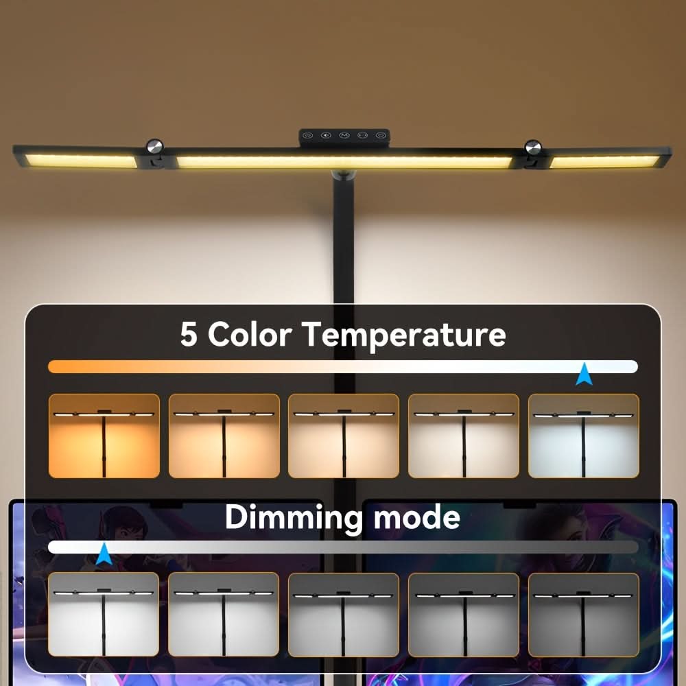 Lámpara de trabajo LED de 18 W con cuello flexible ajustable para iluminación de amplias zonas