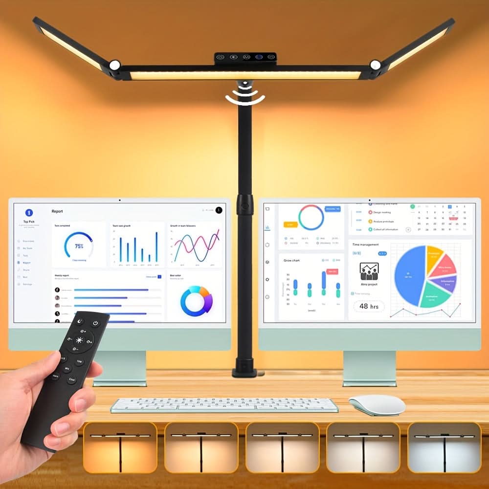 Lámpara de trabajo LED de 18 W con cuello flexible ajustable para iluminación de amplias zonas