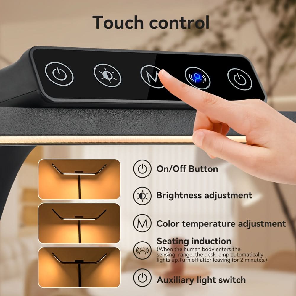 Lámpara de trabajo LED de 18 W con cuello flexible ajustable para iluminación de amplias zonas