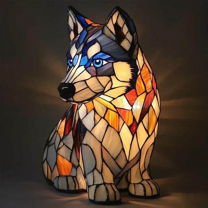 Lámpara en Forma de Perro: Iluminación Ambiental y Decoración Única Hecha a Mano