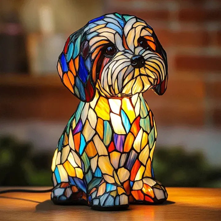 Lámpara en Forma de Perro: Iluminación Ambiental y Decoración Única Hecha a Mano