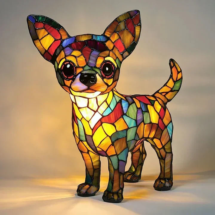 Lámpara en Forma de Perro: Iluminación Ambiental y Decoración Única Hecha a Mano