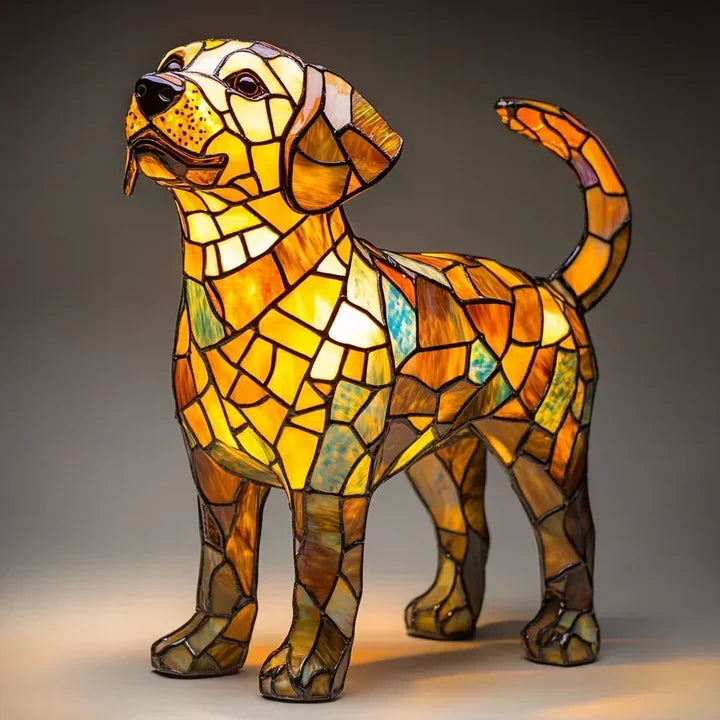 Lámpara en Forma de Perro: Iluminación Ambiental y Decoración Única Hecha a Mano