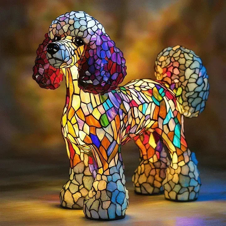 Lámpara en Forma de Perro: Iluminación Ambiental y Decoración Única Hecha a Mano