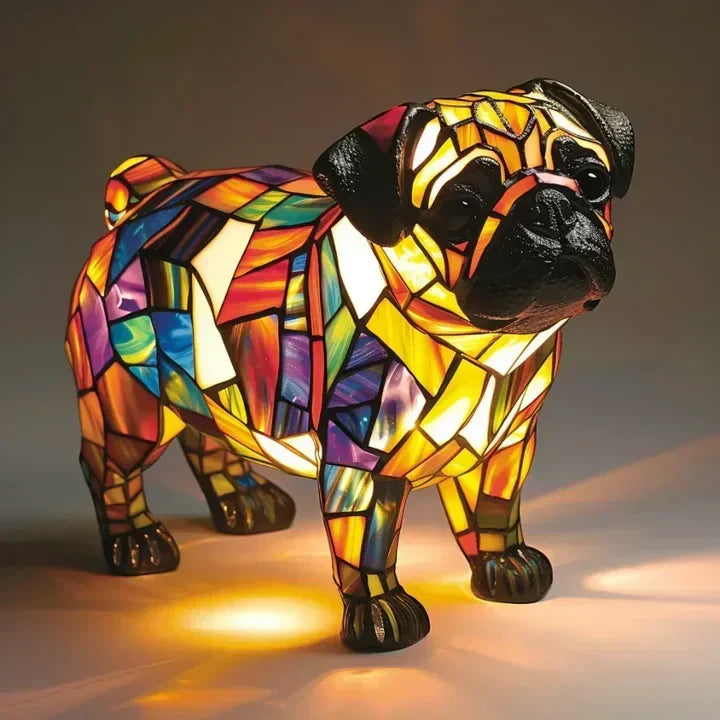 Lámpara en Forma de Perro: Iluminación Ambiental y Decoración Única Hecha a Mano