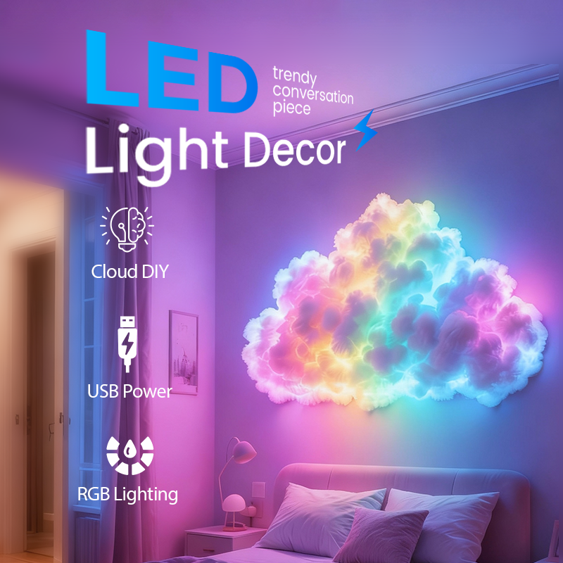 Lámpara LED decorativa en forma de nube
