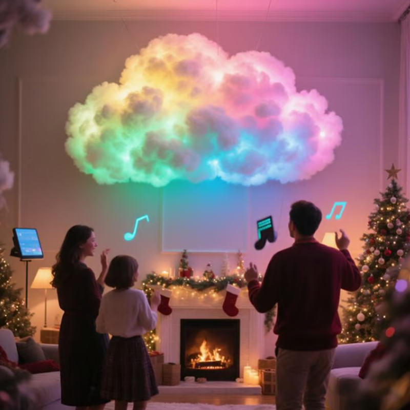 Lámpara LED decorativa en forma de nube