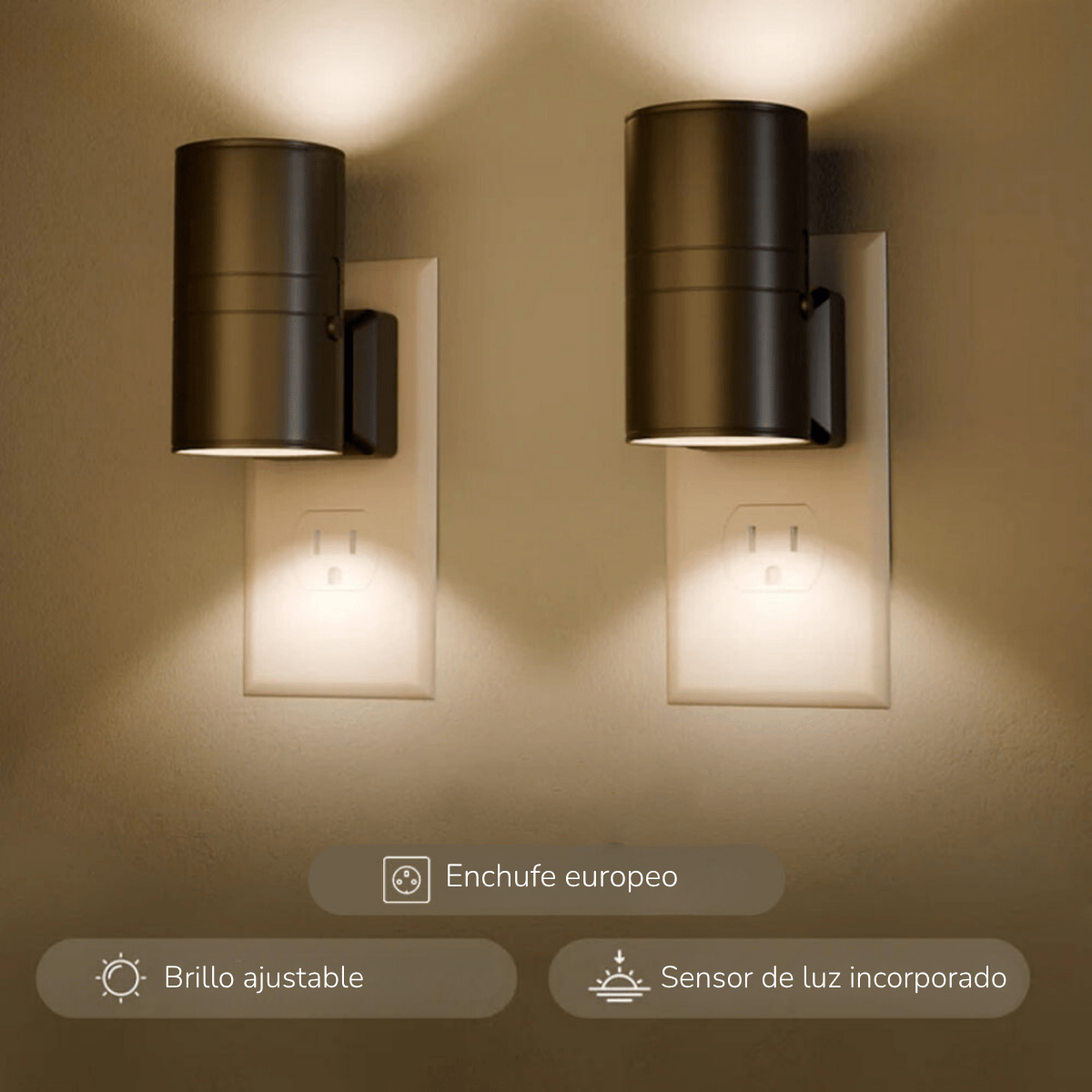 Lámpara LED inteligente con sensor automático