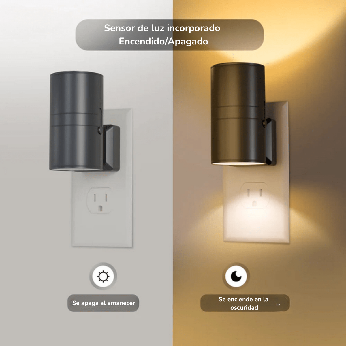 Lámpara LED inteligente con sensor automático