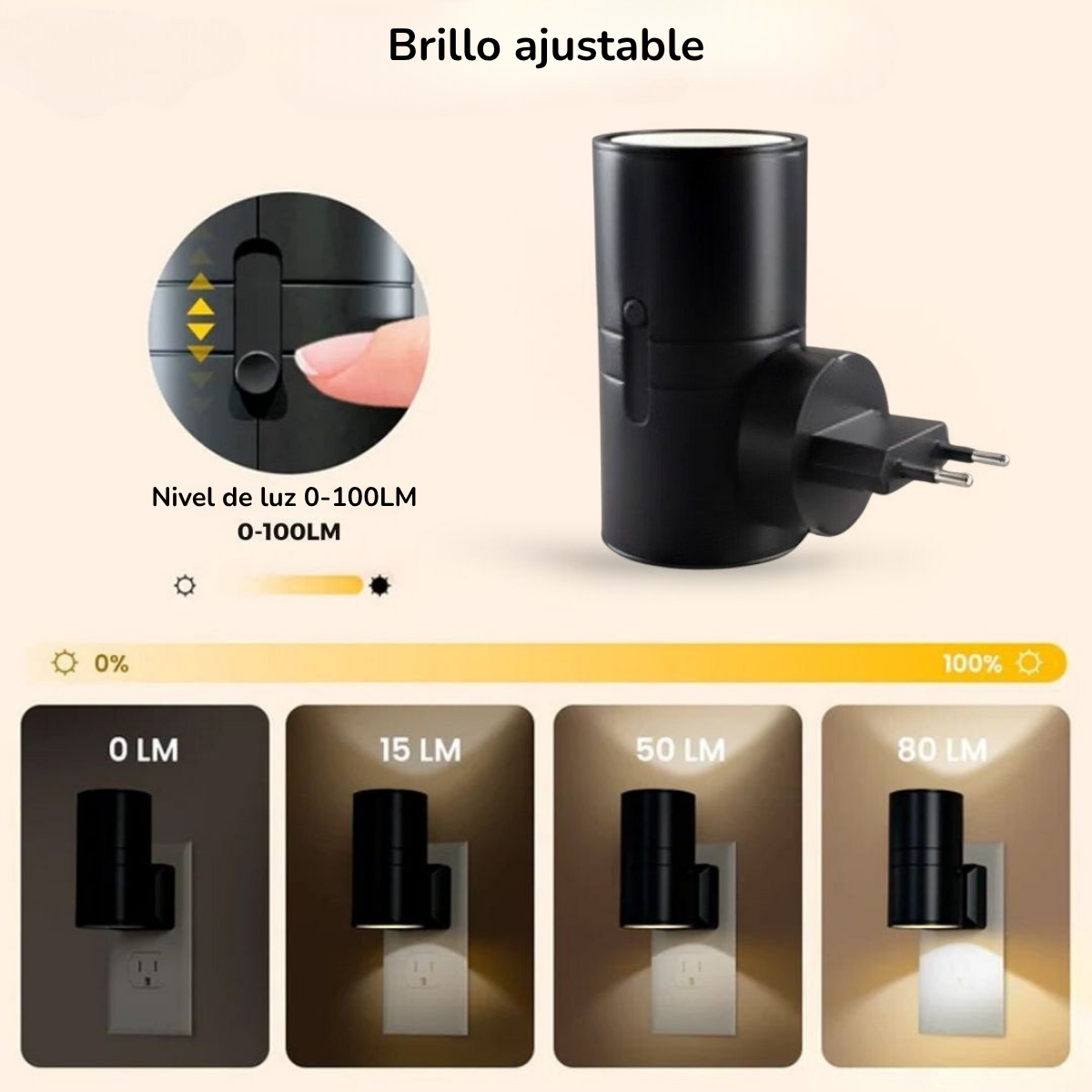 Lámpara LED inteligente con sensor automático
