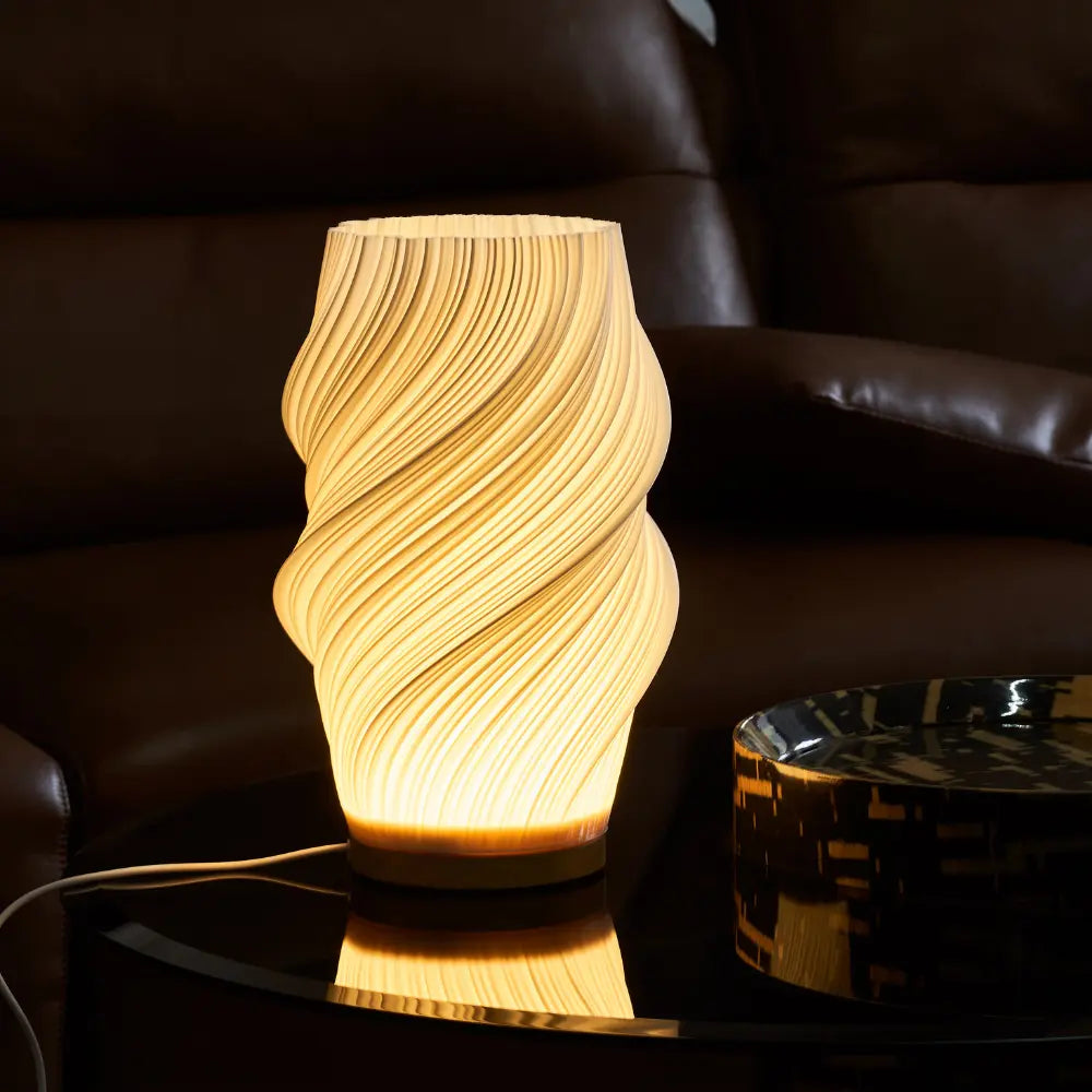 Lámpara LED regulable de diseño con textura ondulada