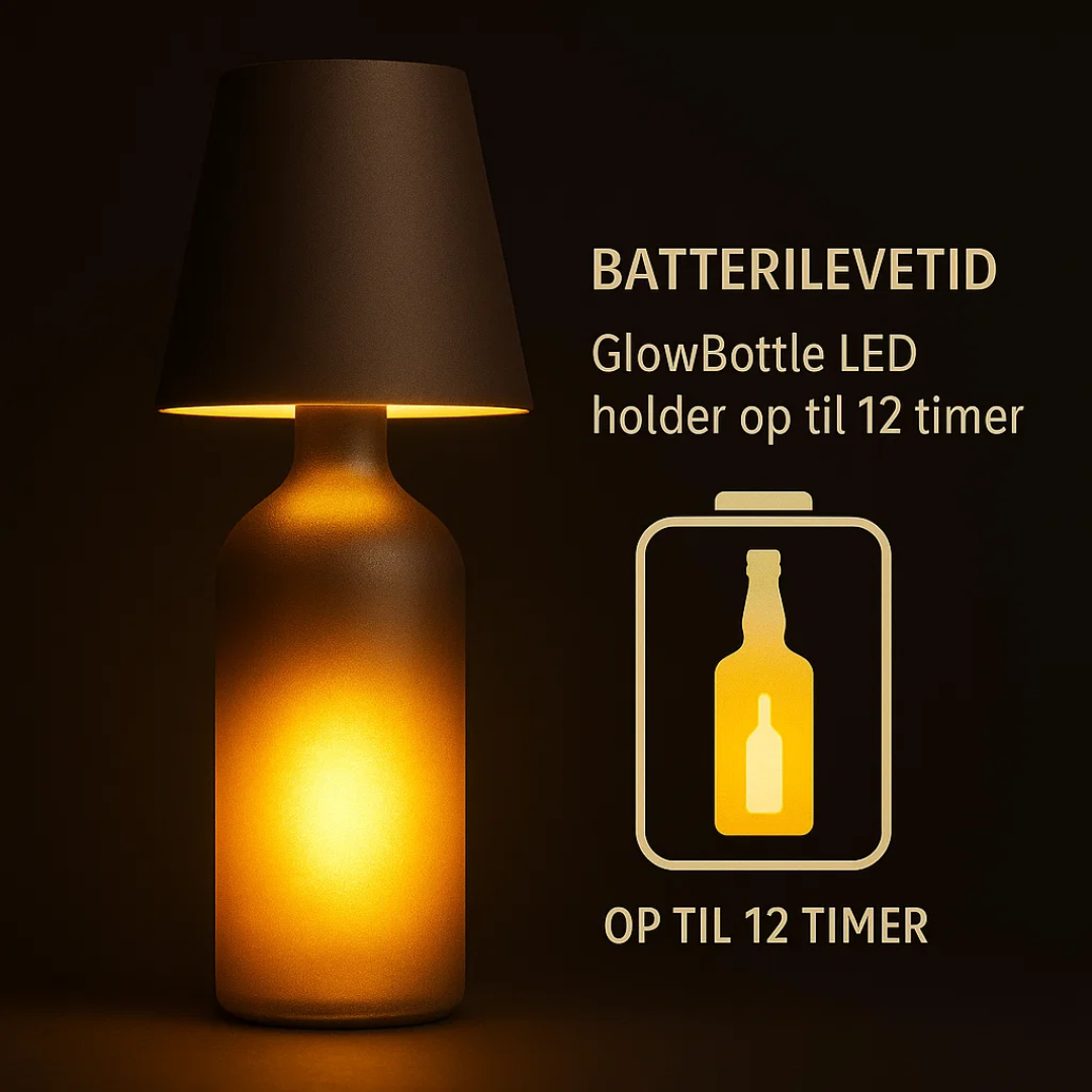 Lámpara LED sostenible para botellas