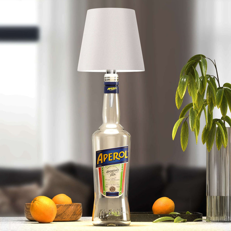 Lámpara LED sostenible para botellas