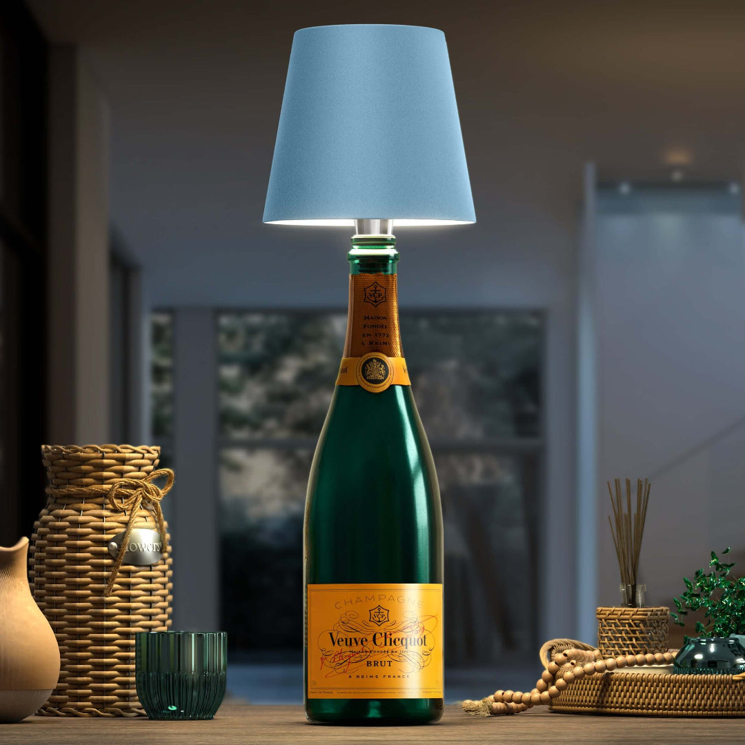 Lámpara LED sostenible para botellas