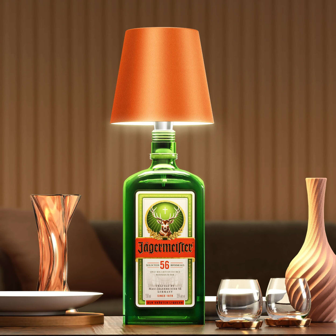 Lámpara LED sostenible para botellas