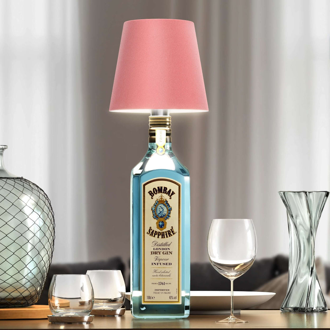 Lámpara LED sostenible para botellas