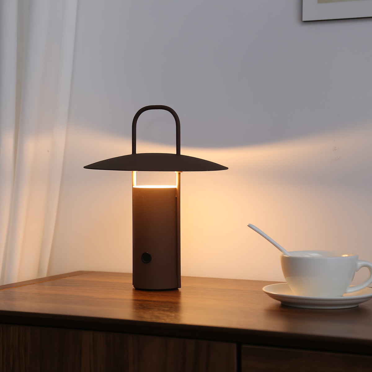Lámpara LED táctil inalámbrica | Lámpara de mesa de metal recargable por USB